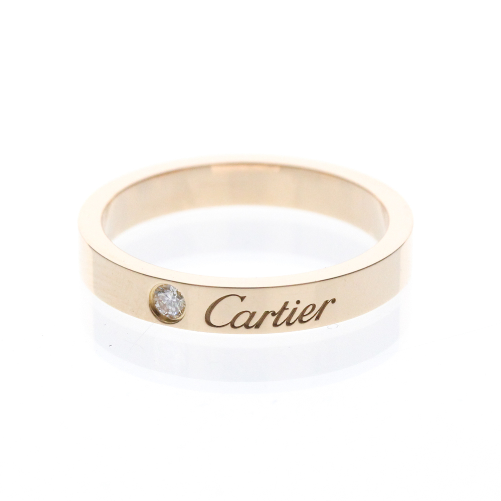 Cartier Cartier C De Cartier Wedding Ring With 1 Diamond Pink Gold (18K) Fash...